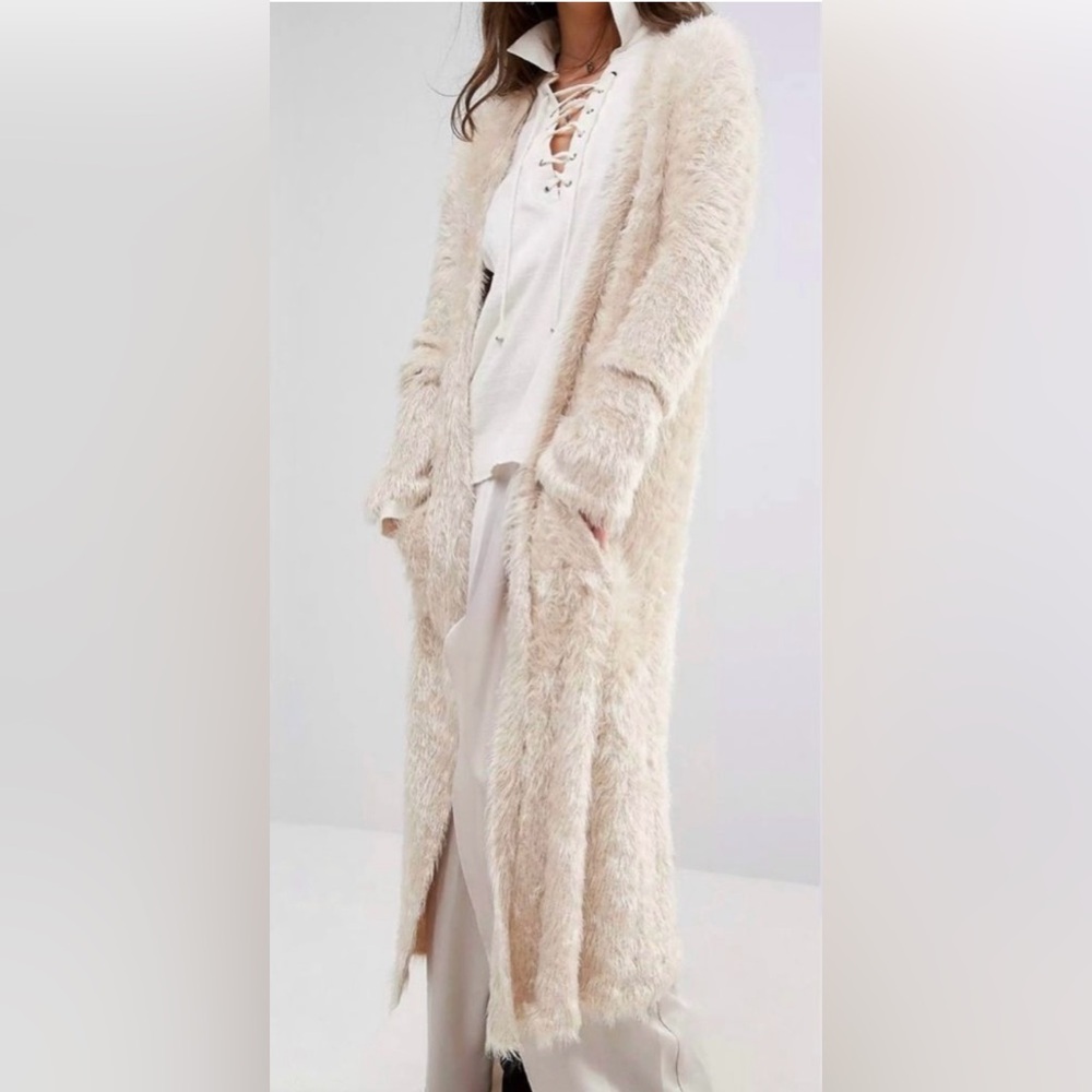 Free People Open Front Eyelash Cardigan